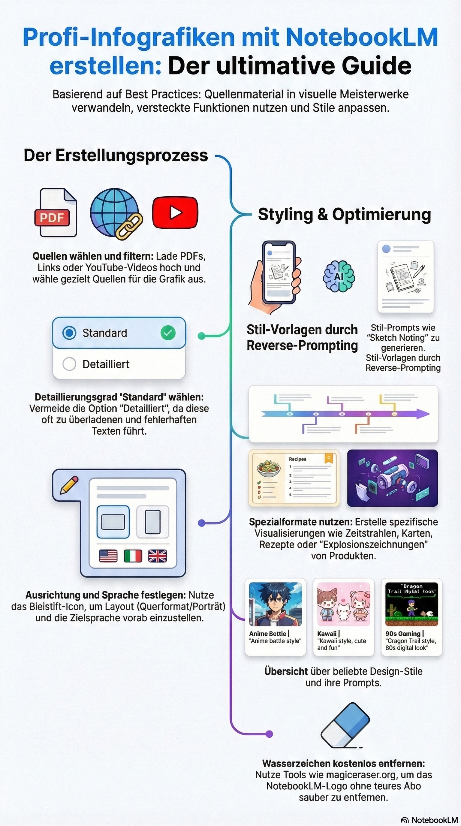 Architektur und Prompt-Engineering für KI-generierte Infografiken mit NotebookLM