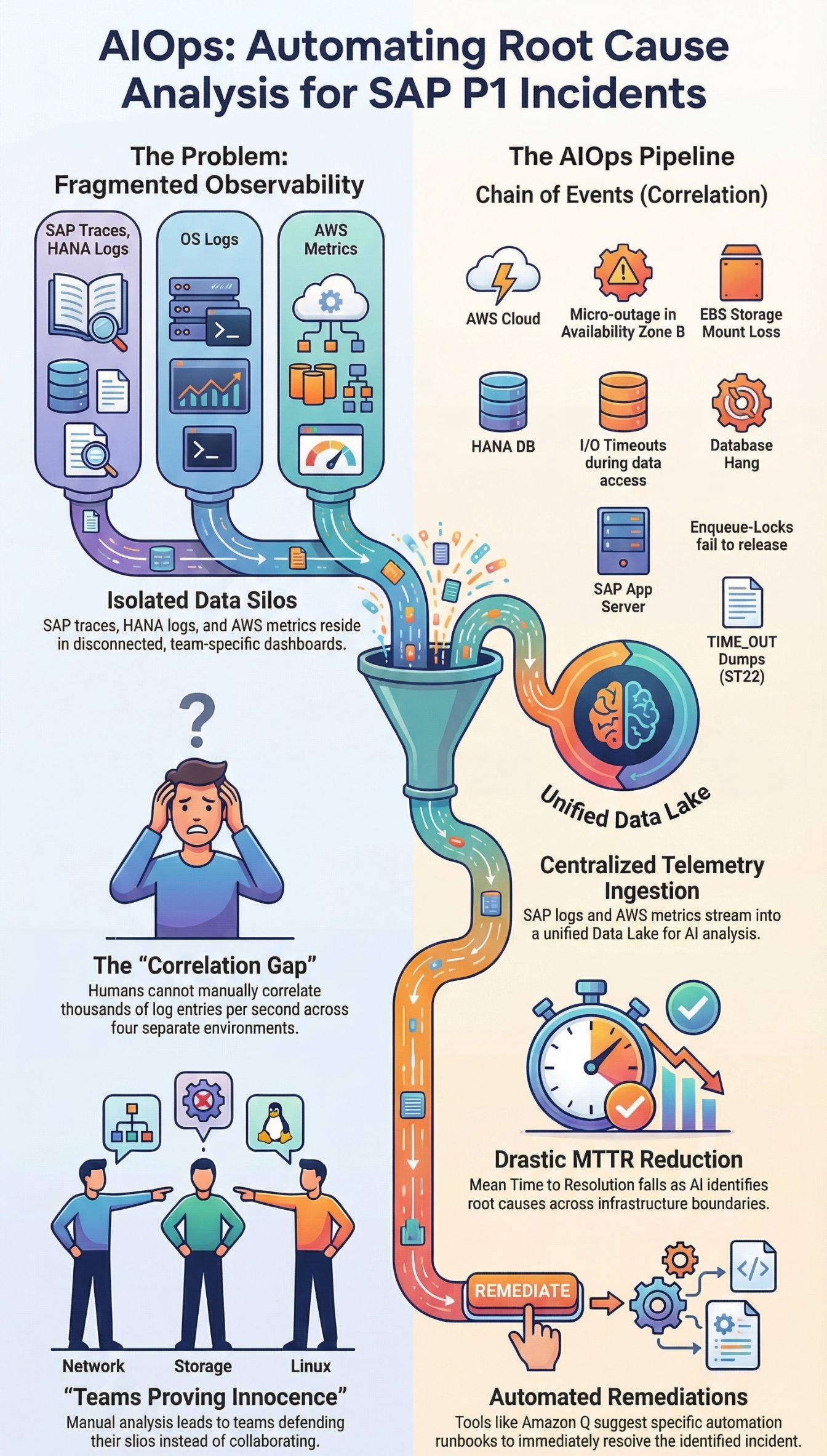 SAP AIOps and Root Cause Analysis Architecture