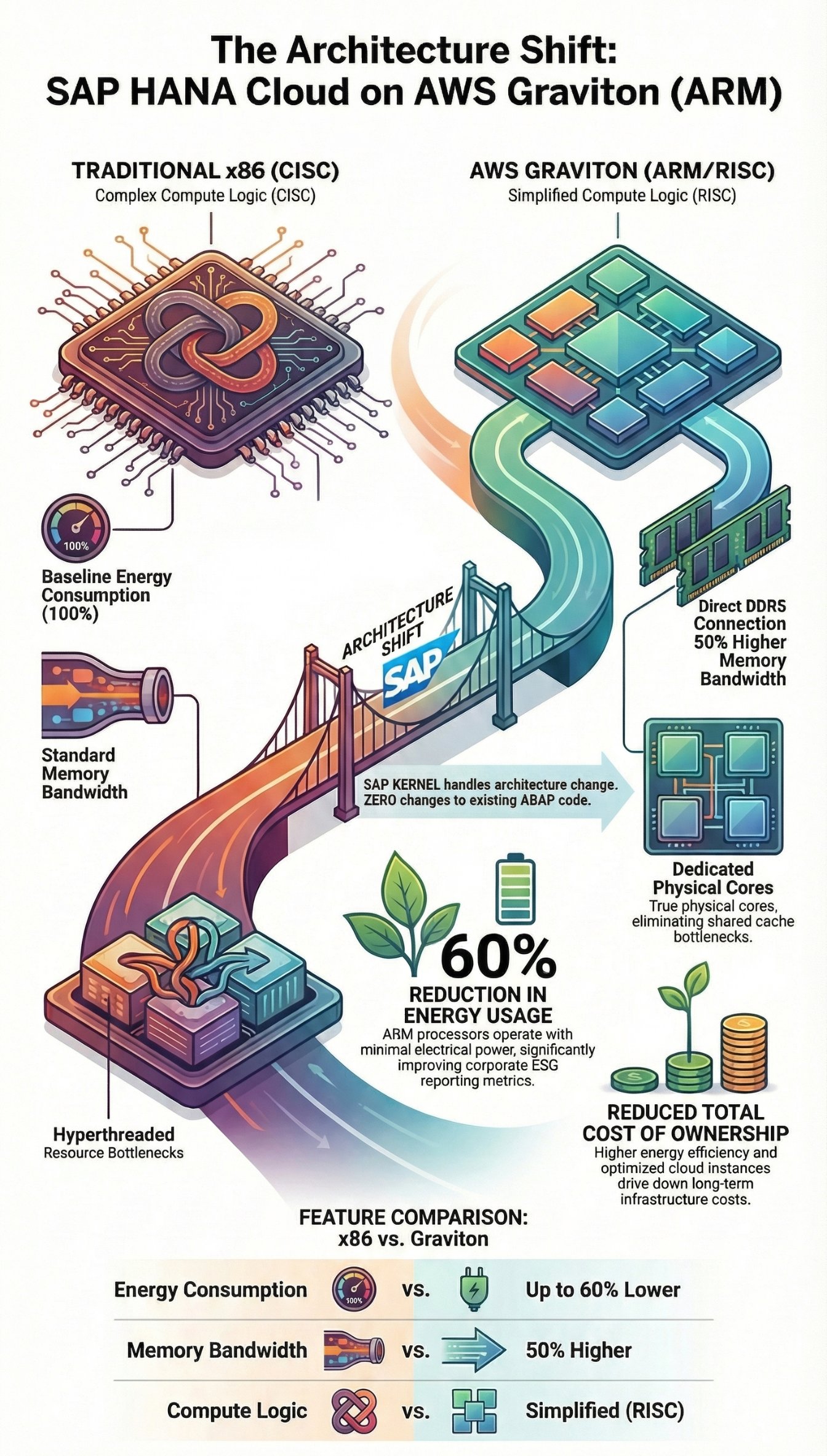 SAP HANA Cloud on AWS Graviton ARM Architecture