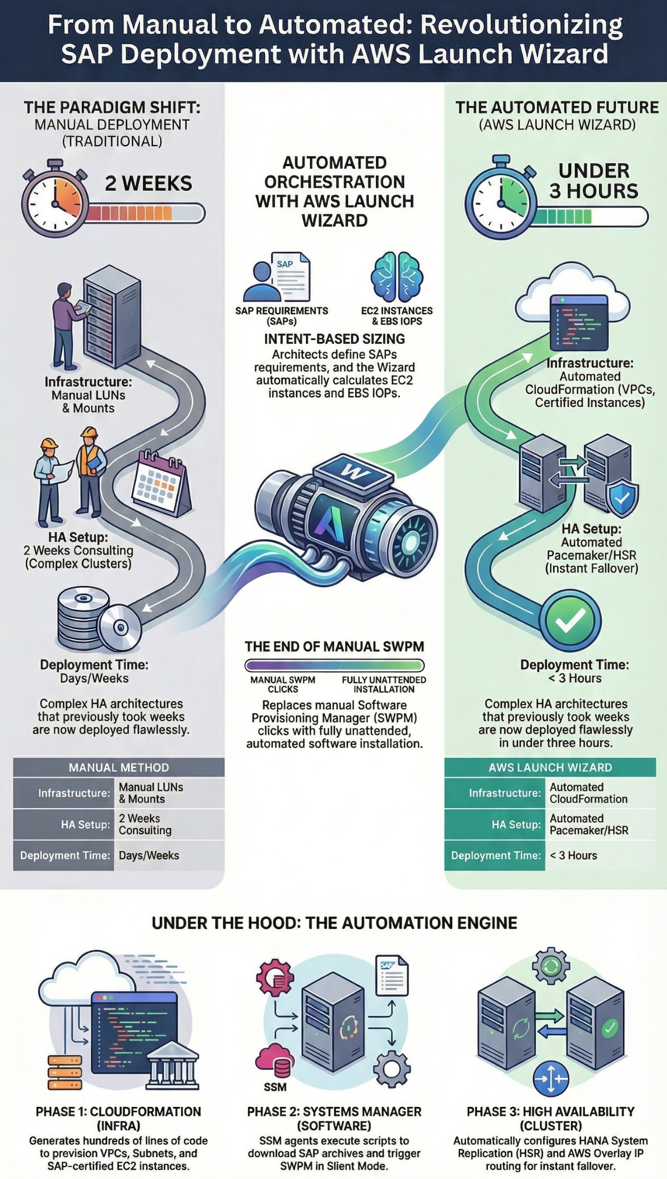 AWS Launch Wizard Architecture for SAP S/4HANA