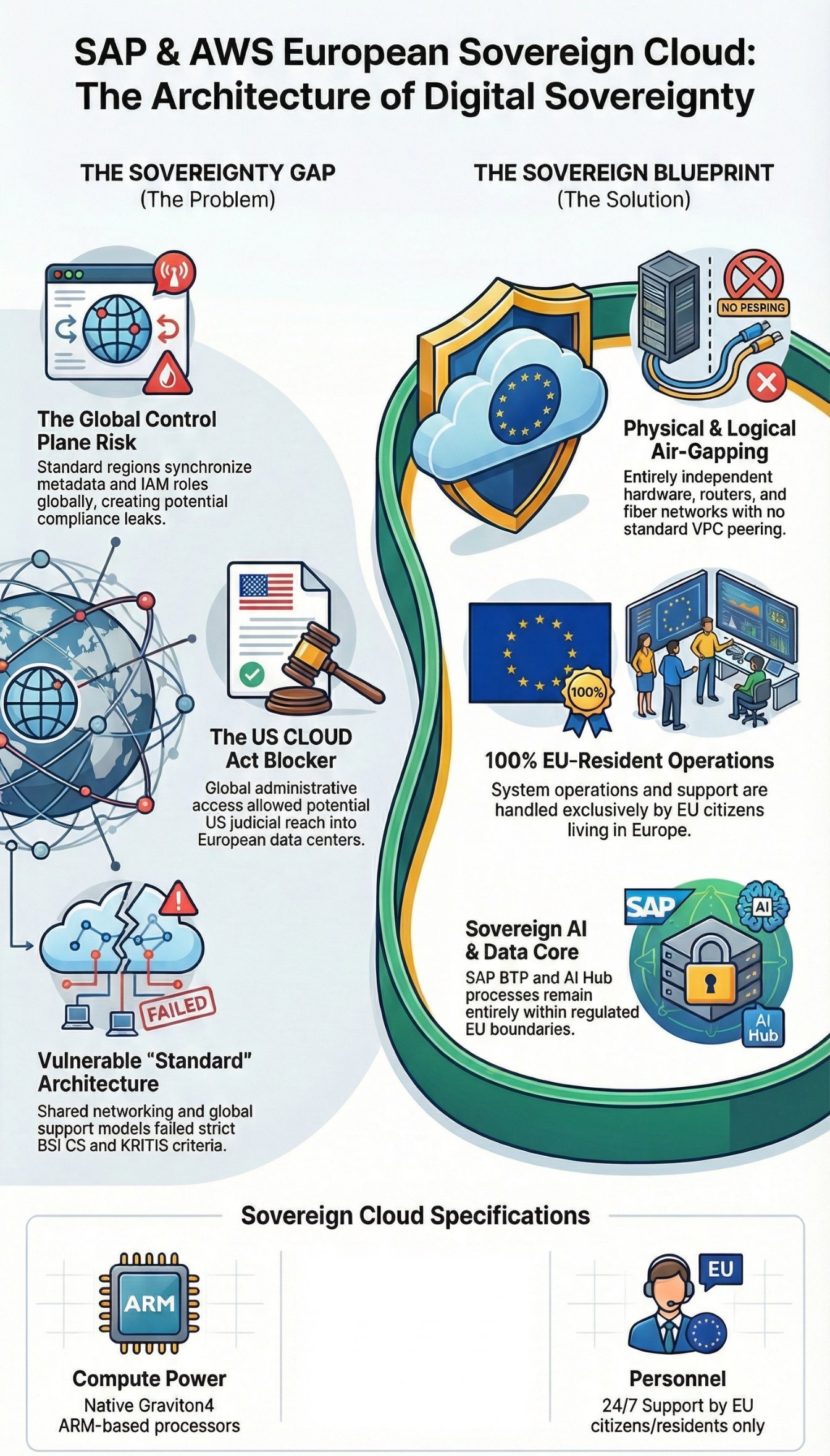SAP on the AWS European Sovereign Cloud Architecture