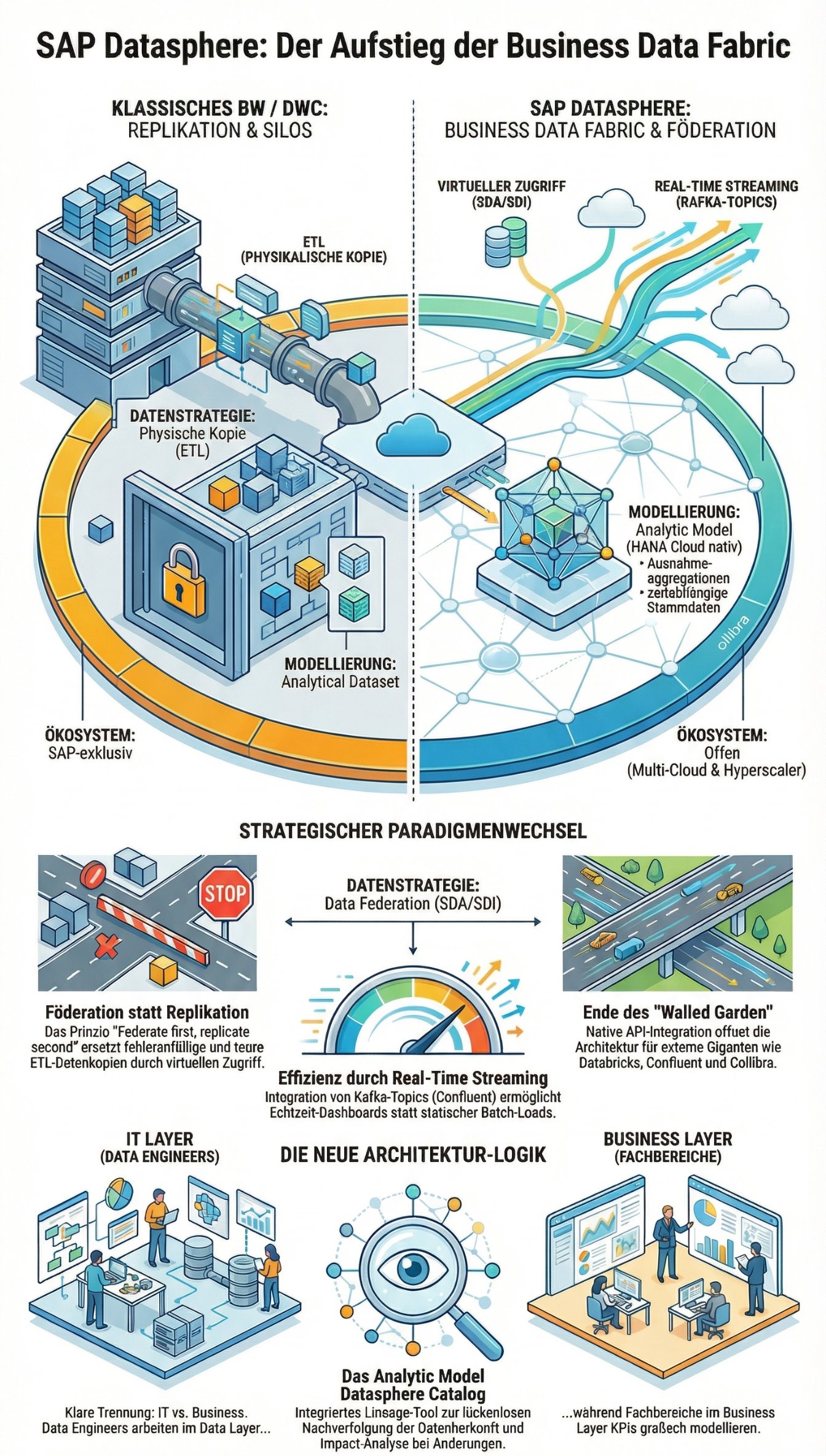 SAP Datasphere Architektur und Business Data Fabric
