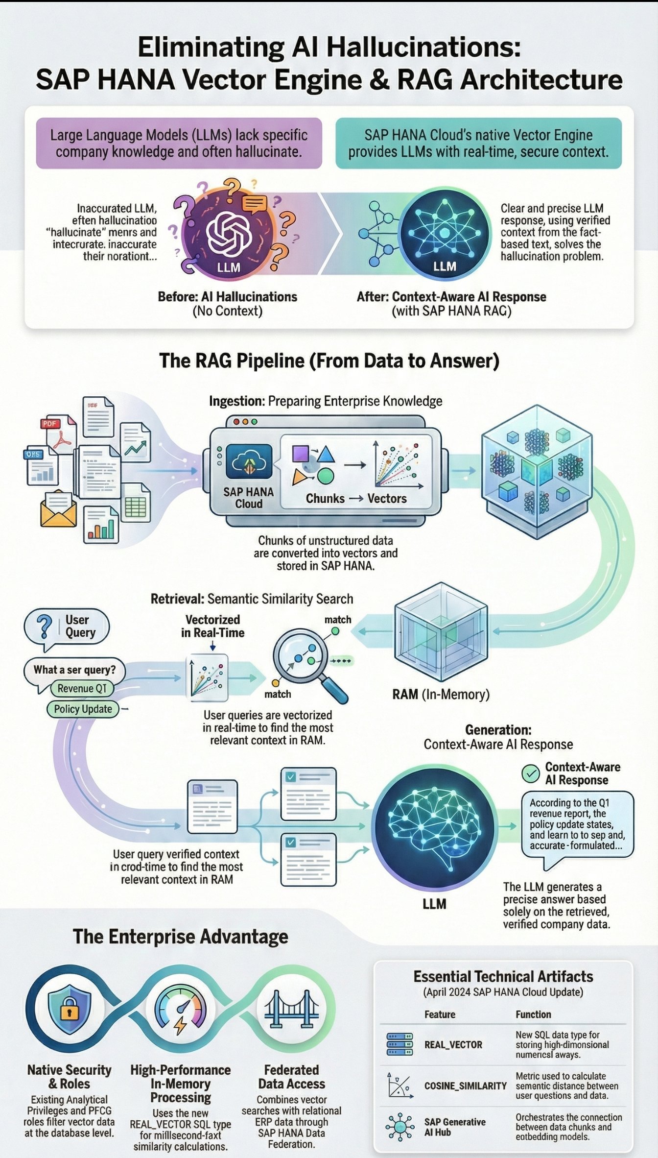 SAP HANA Vector Engine and RAG Architecture