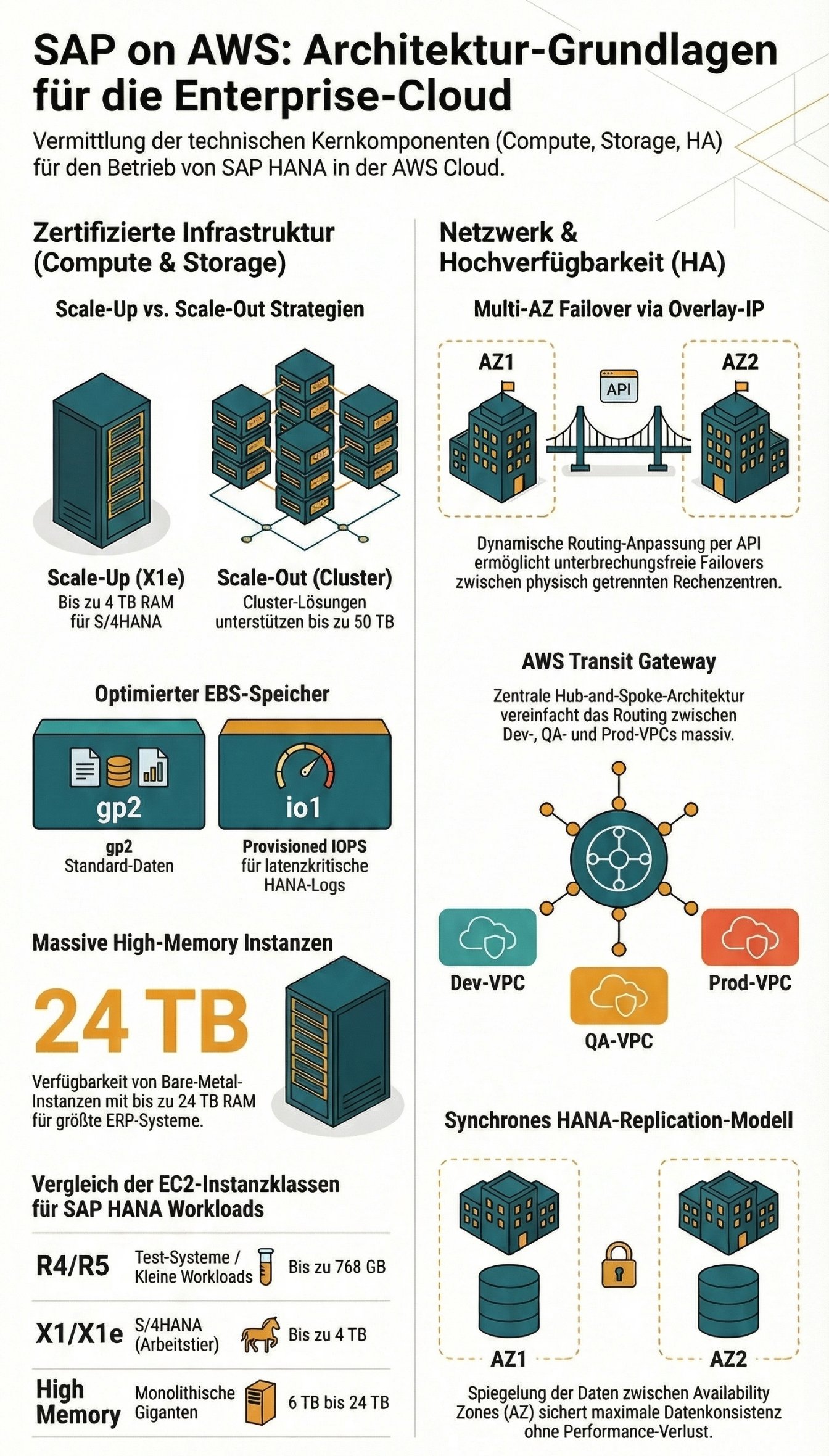 SAP on AWS Architektur und High Availability