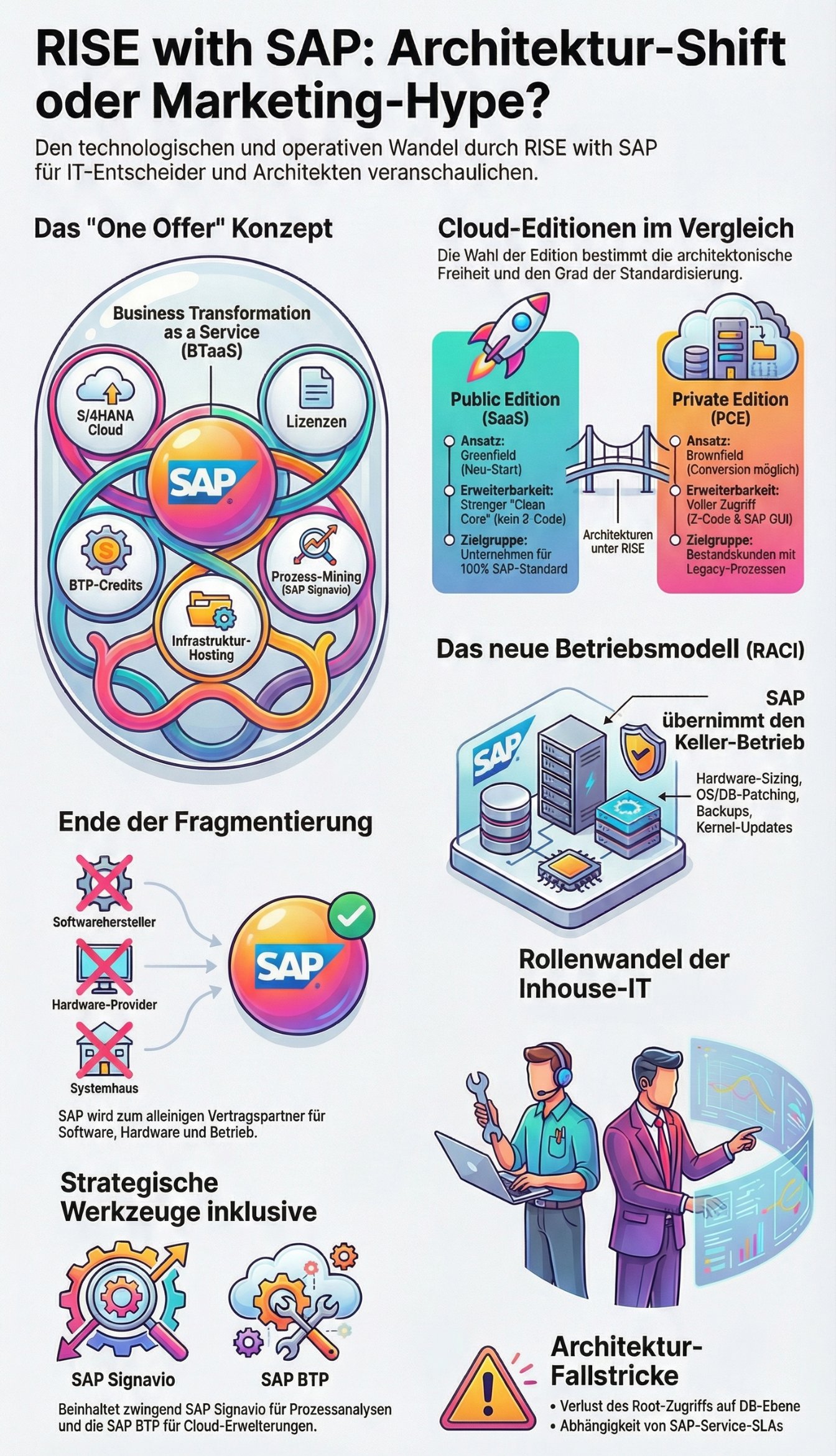 RISE with SAP Architektur und Shared Responsibility Model