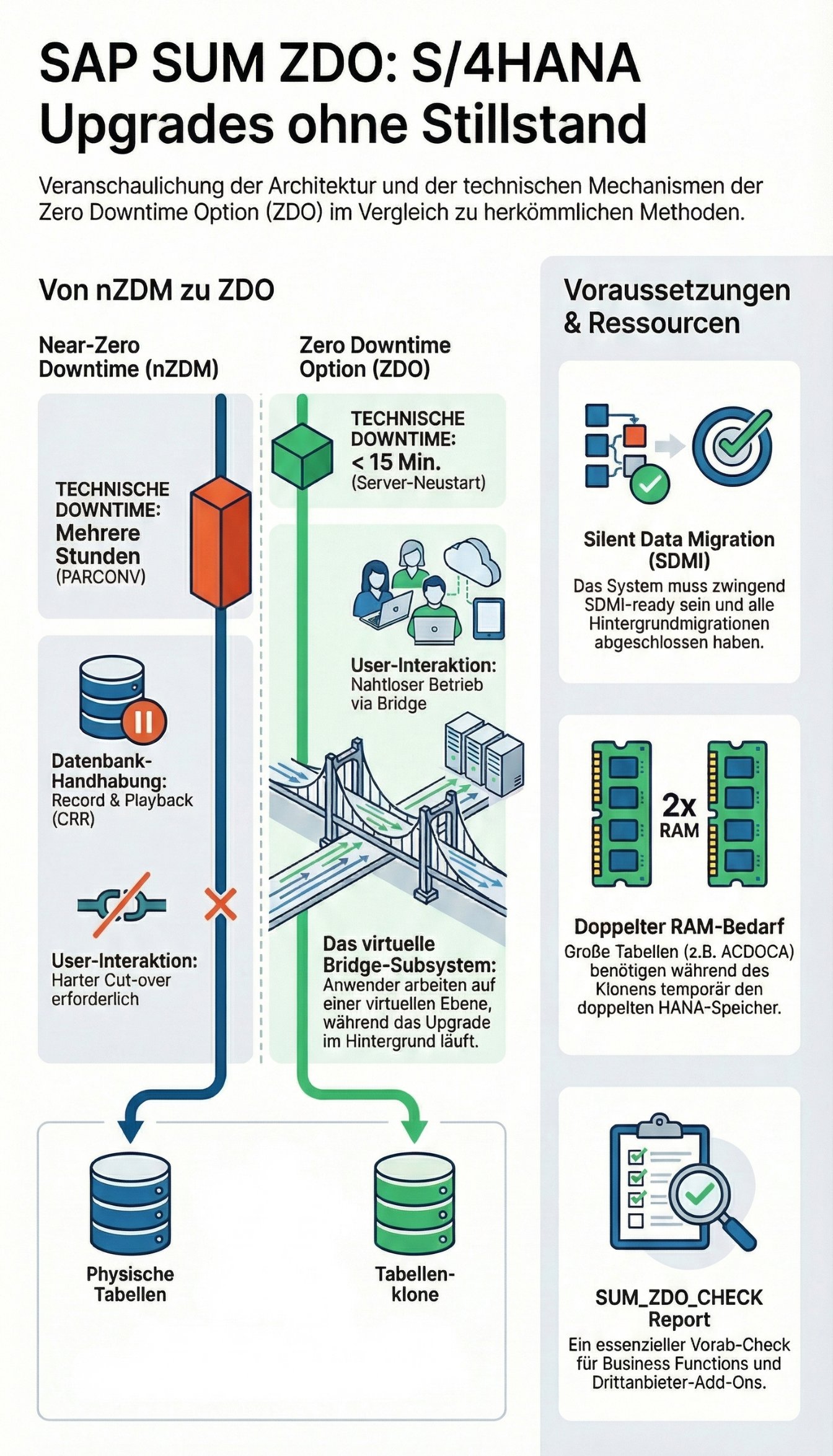 SAP SUM Zero Downtime Option Architektur